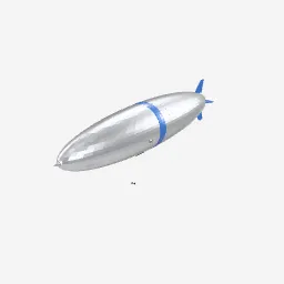 Airship Blimp low-poly 3D model (9,744 tris)