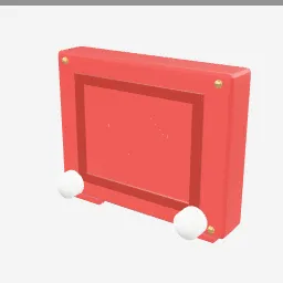 Etch A Sketch low-poly 3D model (1,776 tris)