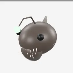Anglerfish low-poly 3D model (6,728 tris)