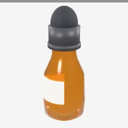 Dropper Bottle low-poly 3D model (2,764 tris)