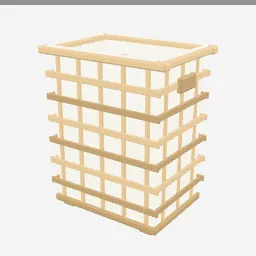 Wicker Hamper Open low-poly 3D model (7,536 tris)
