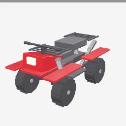 Atv Quad low-poly 3D model (22,972 tris)