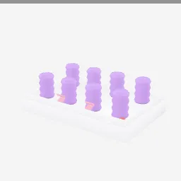 Hot Rollers low-poly 3D model (4,696 tris)