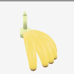 Banana Bunch low-poly 3D model (7,168 tris)