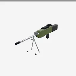 Light Machine Gun low-poly 3D model (1,448 tris)