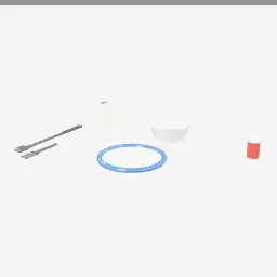 Mess Kit low-poly 3D model (1,628 tris)