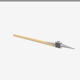 Pickaxe low-poly 3D model (1,744 tris)