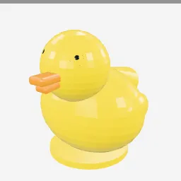 Rubber Duck low-poly 3D model (6,192 tris)