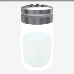 Salt Shaker low-poly 3D model (4,576 tris)