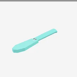 Spatula low-poly 3D model (2,040 tris)