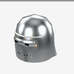 Sallet low-poly 3D model (5,660 tris)