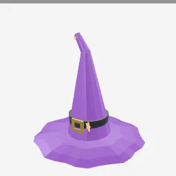Witch Hat low-poly 3D model (1,528 tris)