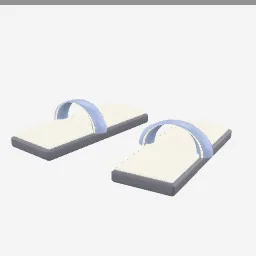 Slide Sandal low-poly 3D model (7,648 tris)