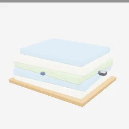 Bed Sheet Stack low-poly 3D model (1,932 tris)