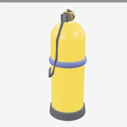 Diving Tank low-poly 3D model (3,100 tris)