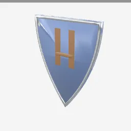 Heater Shield low-poly 3D model (2,738 tris)