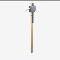 War Hammer low-poly 3D model (1,596 tris)