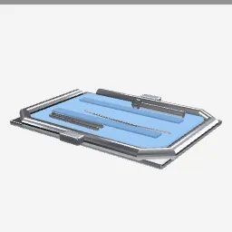 Sterilizer Tray low-poly 3D model (3,636 tris)