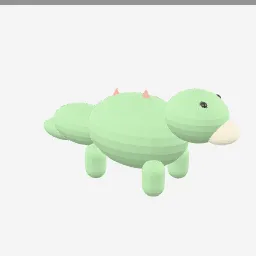 Plush Dinosaur low-poly 3D model (7,724 tris)