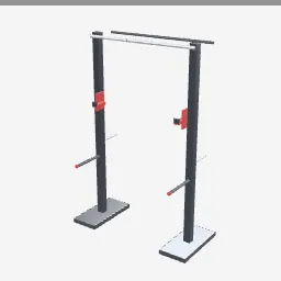 Squat Rack low-poly 3D model (3,164 tris)