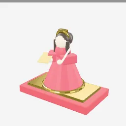 Hina Doll low-poly 3D model (6,316 tris)
