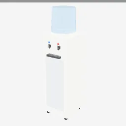 Water Dispenser low-poly 3D model (1,996 tris)