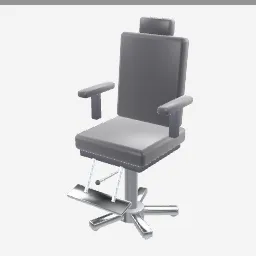 Chair low-poly 3D model (3,510 tris)