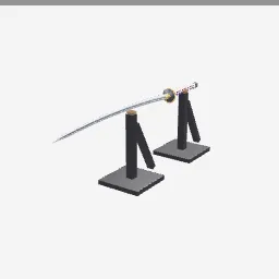 Nodachi low-poly 3D model (6,304 tris)