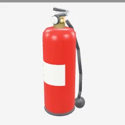 Fire Extinguisher low-poly 3D model (5,624 tris)