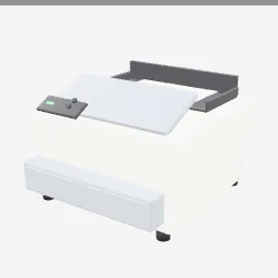 Laser Printer low-poly 3D model (1,860 tris)
