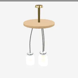 Mason Jar Chandelier low-poly 3D model (13,800 tris)