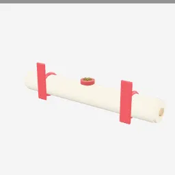 Diploma Scroll low-poly 3D model (1,972 tris)