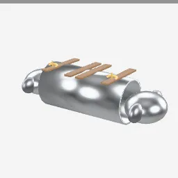 Cuisses Poleyns low-poly 3D model (5,512 tris)
