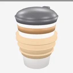 Takeout Coffee low-poly 3D model (3,356 tris)