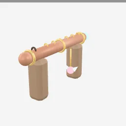 Fairy Flute low-poly 3D model (6,840 tris)