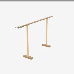 Fishing Spear low-poly 3D model (2,184 tris)