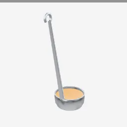 Ladle low-poly 3D model (5,860 tris)