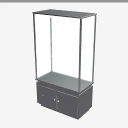 Display Vitrine low-poly 3D model (4,728 tris)