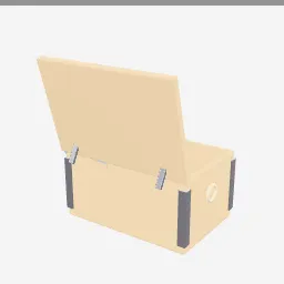 Pet Toy Box low-poly 3D model (6,136 tris)