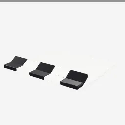 Clapperboard low-poly 3D model (1,480 tris)
