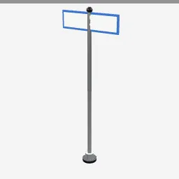 Name Sign low-poly 3D model (2,184 tris)