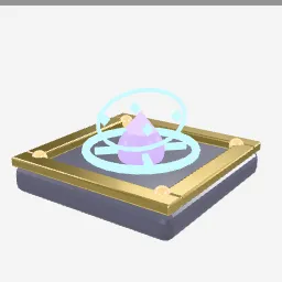 Mystic Rune Tile low-poly 3D model (4,496 tris)