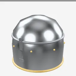 Nasal Helm low-poly 3D model (7,480 tris)