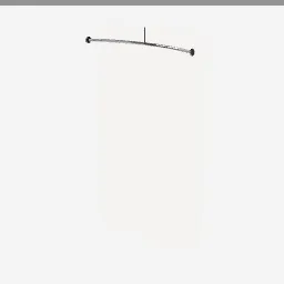 Shower Curtain Rail low-poly 3D model (2,916 tris)