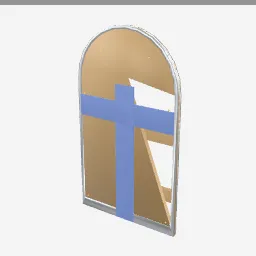 Tower Shield low-poly 3D model (2,062 tris)