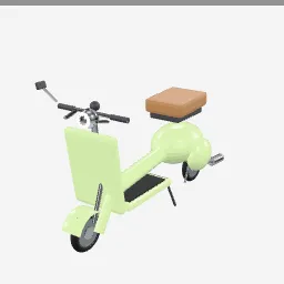 Vespa Scooter low-poly 3D model (12,892 tris)