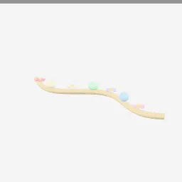 Spring Garland low-poly 3D model (20,848 tris)