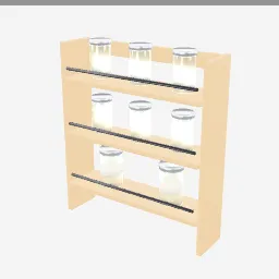 Spice Rack Wall low-poly 3D model (6,468 tris)