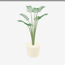Parlor Palm low-poly 3D model (25,476 tris)
