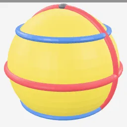 Water Polo Ball low-poly 3D model (8,236 tris)